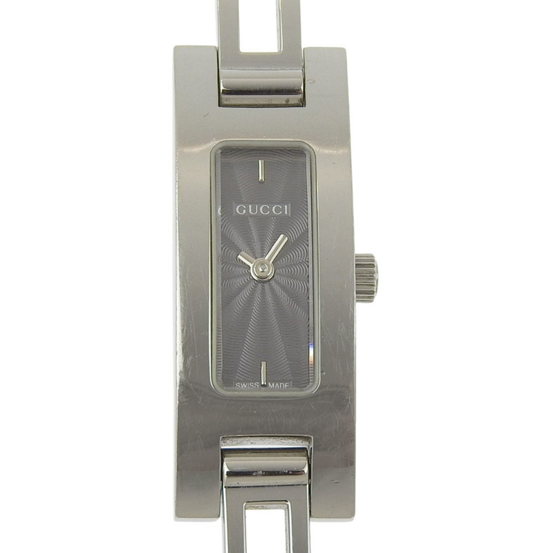 Gucci GUCCI 3900L 女士腕錶,不鏽鋼石英指針式顯示,黑色錶盤。-0