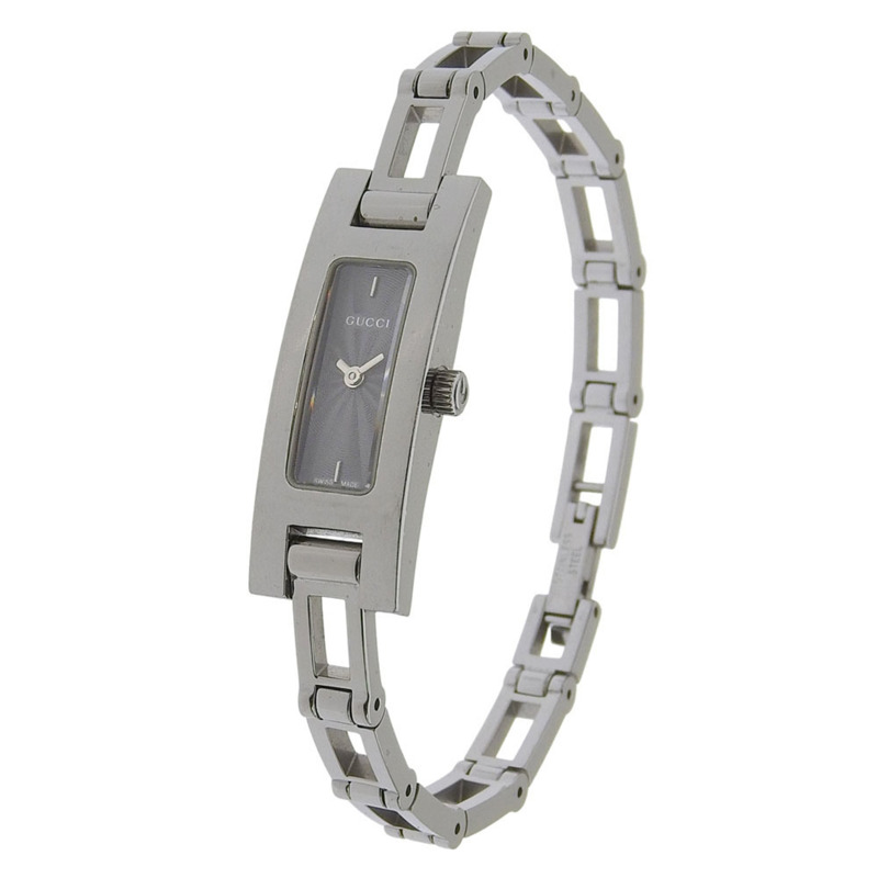 Gucci GUCCI 3900L 女士腕錶,不鏽鋼石英指針式顯示,黑色錶盤。-1