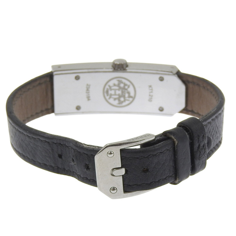 愛馬仕 Kelly II 手錶 KT1.210,不銹鋼,石英,模擬顯示,白色錶盤,女士手錶。-3