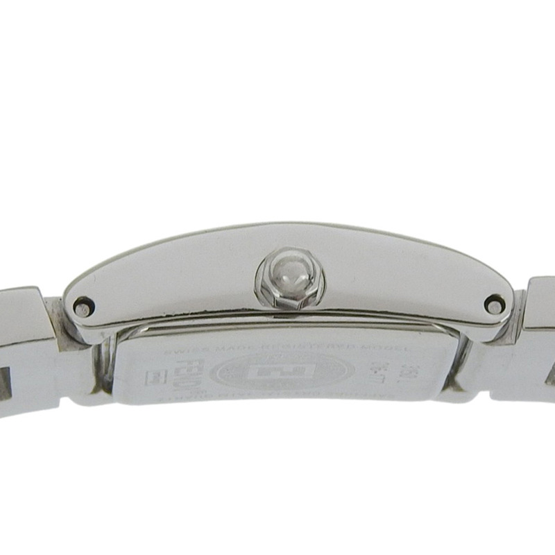 Fendi FENDI Logo Watch 3150L 不鏽鋼石英模擬顯示銀色錶盤 女士腕錶-7