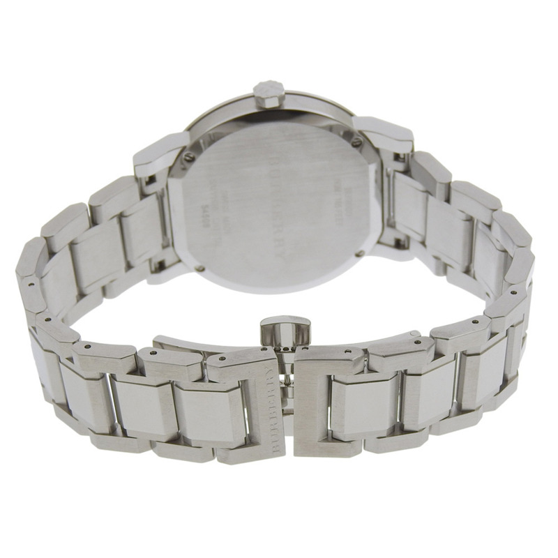 Burberry BU9000 不鏽鋼手錶,銀色,石英,模擬顯示,銀色錶盤,女士款。-4