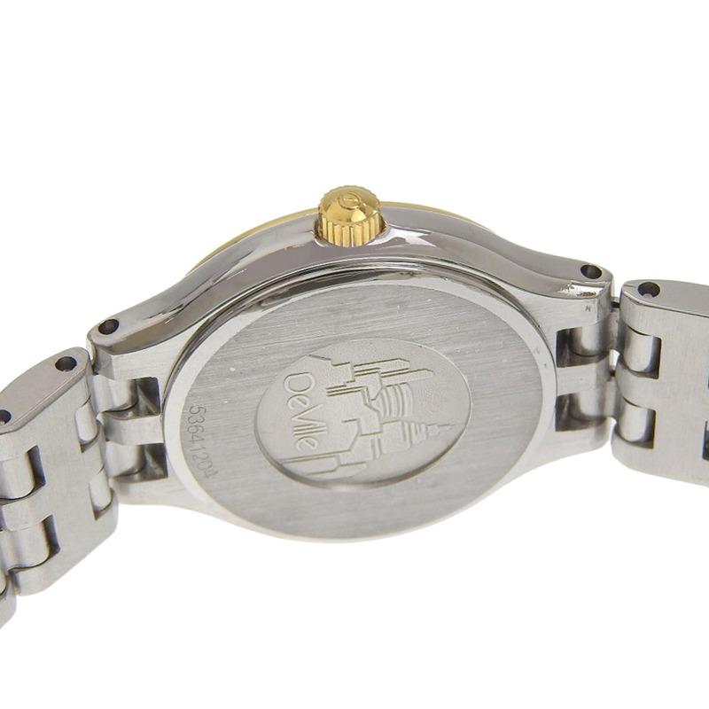 歐米茄碟飛腕錶,1455 4360.62 機芯,不鏽鋼,石英,模擬顯示,白色錶盤,女款。-4