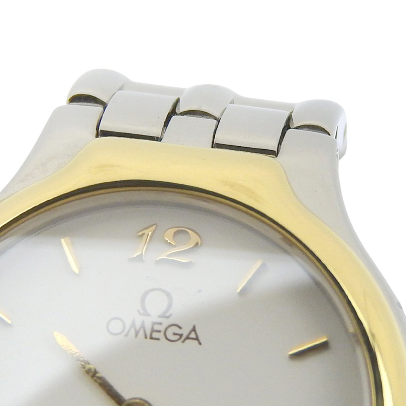 歐米茄碟飛腕錶,1455 4360.62 機芯,不鏽鋼,石英,模擬顯示,白色錶盤,女款。-5