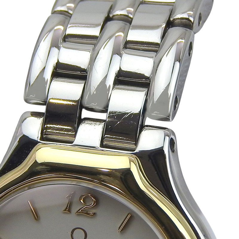 歐米茄碟飛腕錶,1455 4360.62 機芯,不鏽鋼,石英,模擬顯示,白色錶盤,女款。-6