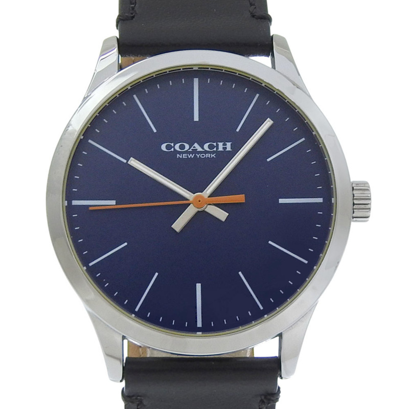Coach 手錶 CA.118.112.1640,不鏽鋼,石英,模擬顯示,藍色錶盤,男士。-0