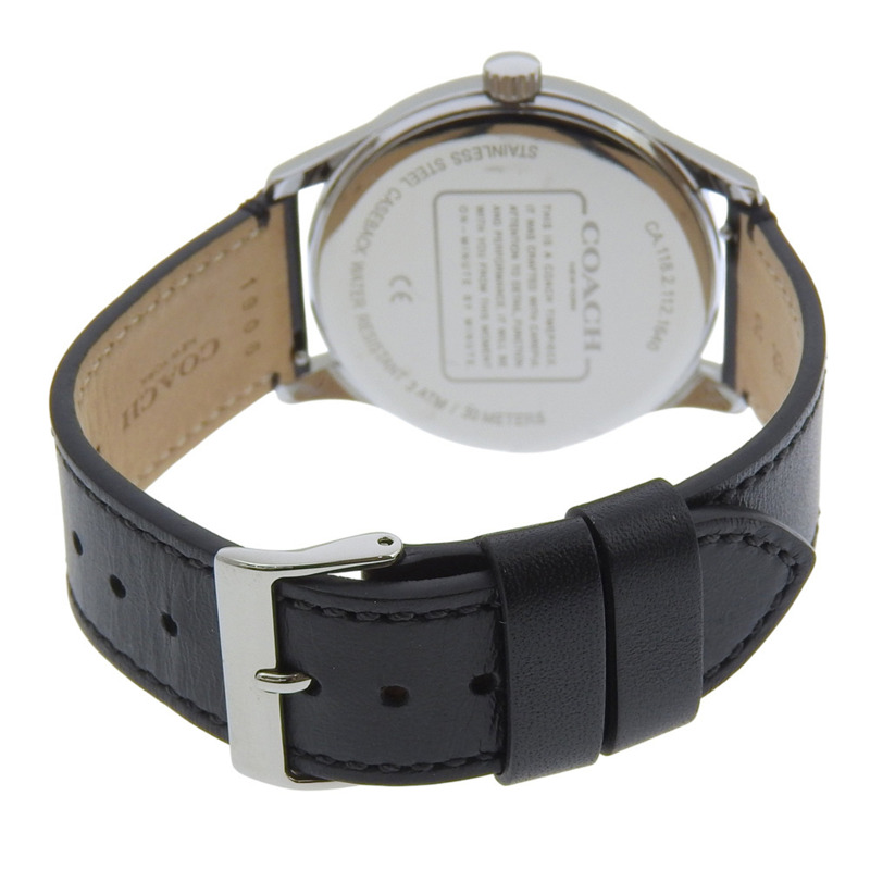 Coach 手錶 CA.118.112.1640,不鏽鋼,石英,模擬顯示,藍色錶盤,男士。-4