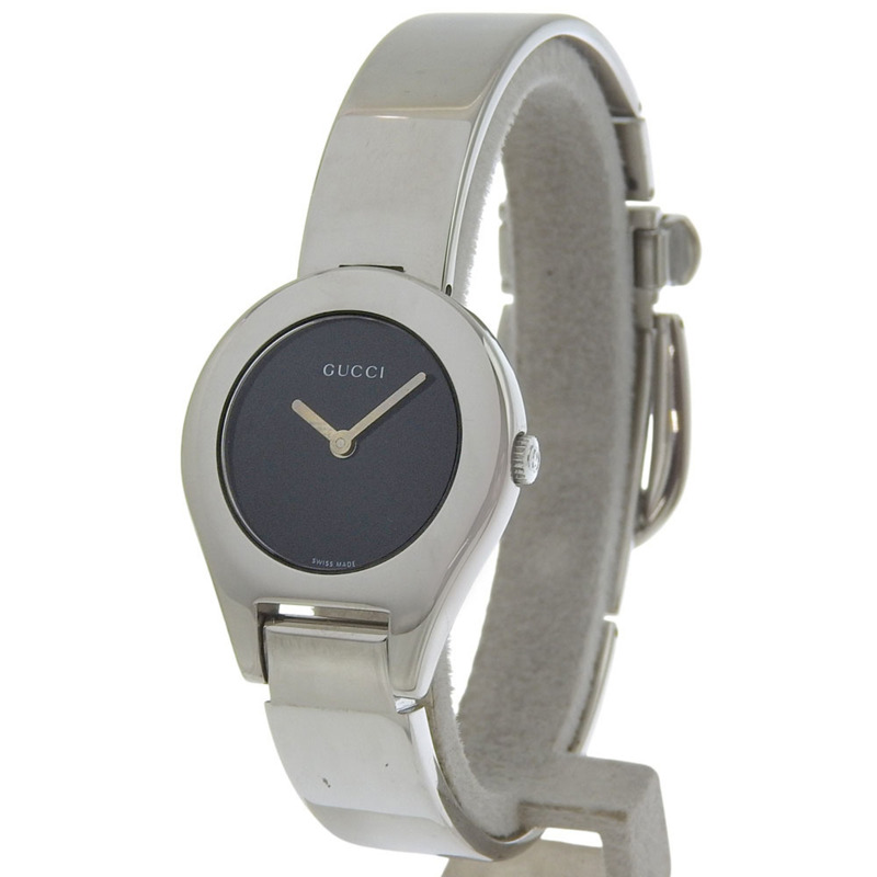 Gucci GUCCI 6700L 女士腕錶，不鏽鋼黑色石英模擬顯示錶盤-1