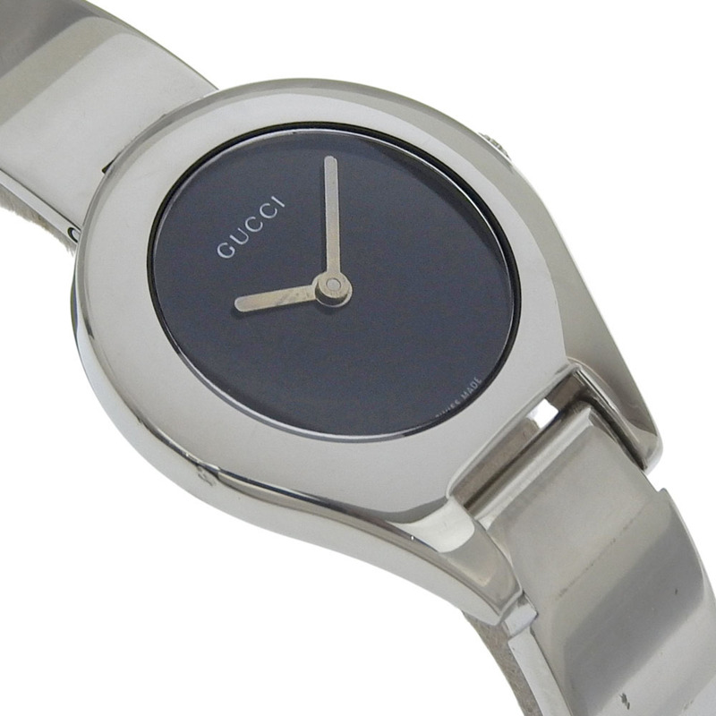 Gucci GUCCI 6700L 女士腕錶，不鏽鋼黑色石英模擬顯示錶盤-2
