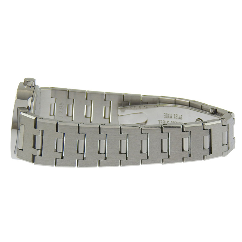 寶格麗 (BVLGARI) BB23SS 女士腕錶，不鏽鋼石英錶殼，黑色錶盤，指針式顯示。-3