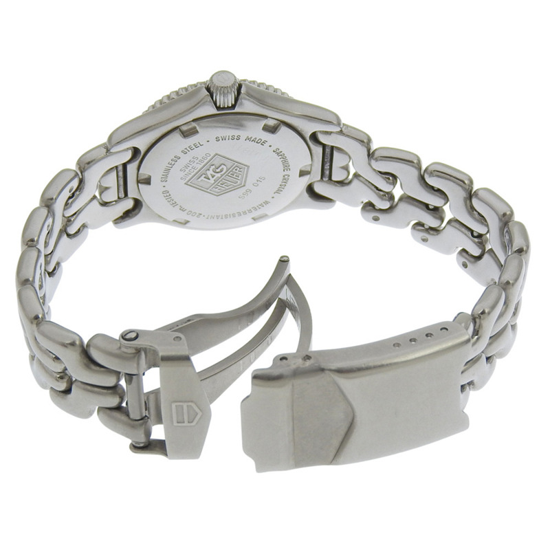 TAG Heuer Cell 手錶 S99.015,不銹鋼,石英,模擬顯示,白色錶盤,女士手錶。-4