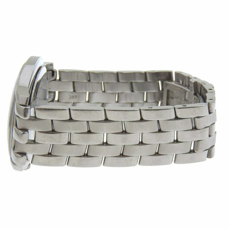 Gucci 5500M 不鏽鋼腕錶，銀色，石英機芯，指針式顯示，銀色錶盤，女錶-3