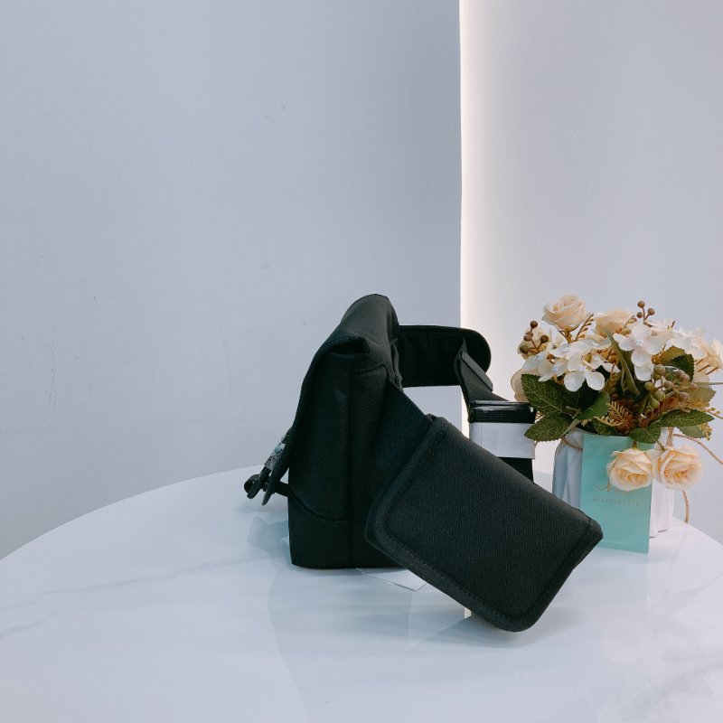 MS0628 Kenzo 凱卓 高田賢三 郵差包 小號 尼龍 帆布 挺身 全黑 48H Messenger Bag Small Nylon So Black x PHW-3