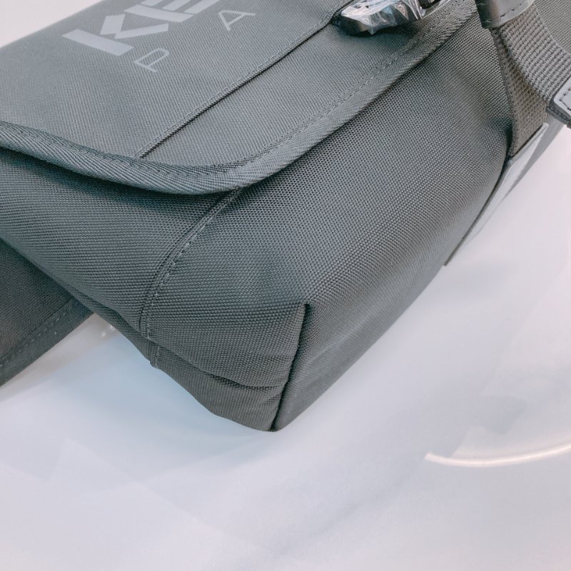 MS0628 Kenzo 凱卓 高田賢三 郵差包 小號 尼龍 帆布 挺身 全黑 48H Messenger Bag Small Nylon So Black x PHW-5