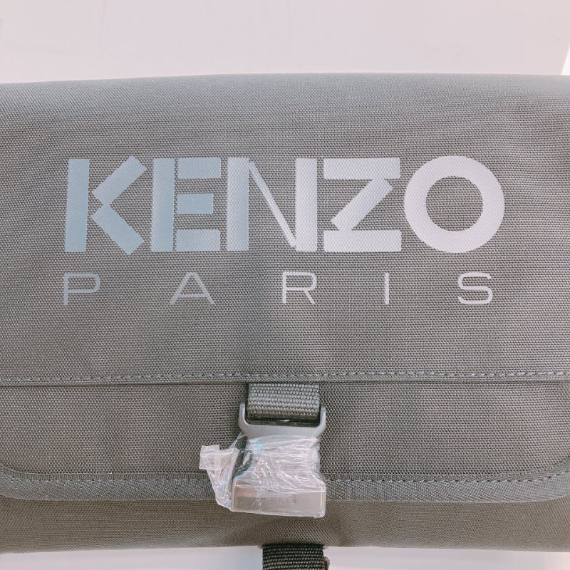 MS0628 Kenzo 凱卓 高田賢三 郵差包 小號 尼龍 帆布 挺身 全黑 48H Messenger Bag Small Nylon So Black x PHW-10