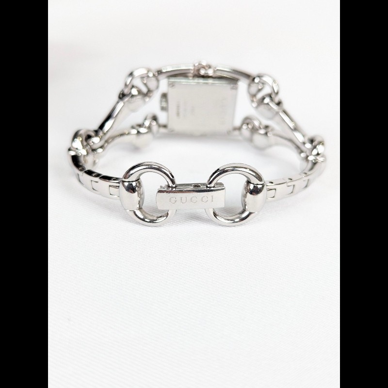莉亞精品♡GUCCI 馬銜釦鍊帶錶 二手美品-5