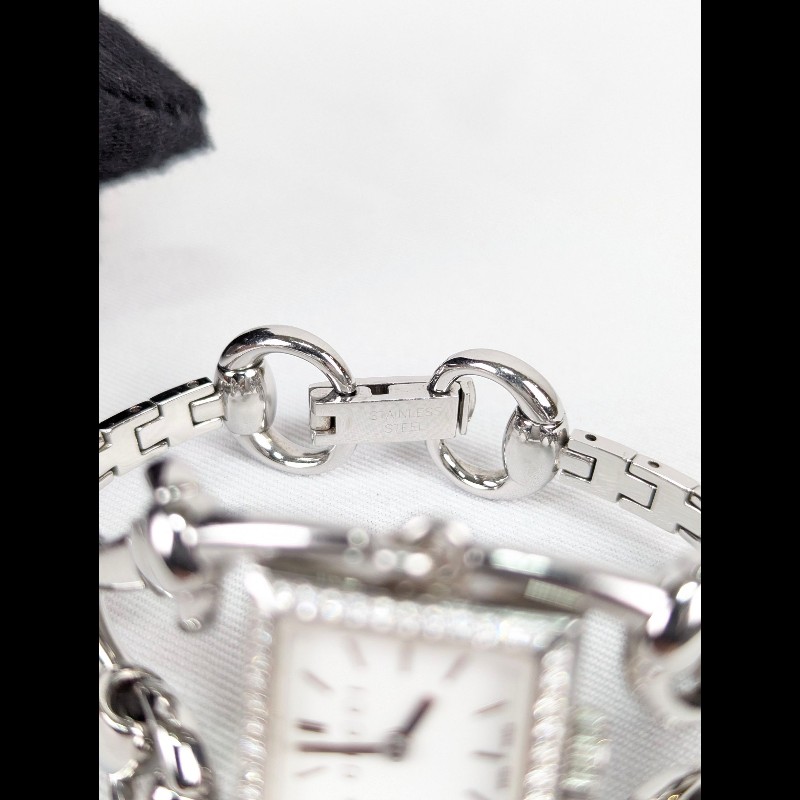 莉亞精品♡GUCCI 馬銜釦鍊帶錶 二手美品-6