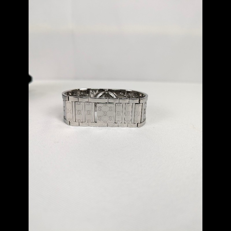 莉亞精品♡GUCCI 翻轉錶盤圓鑽錶 二手美品-3