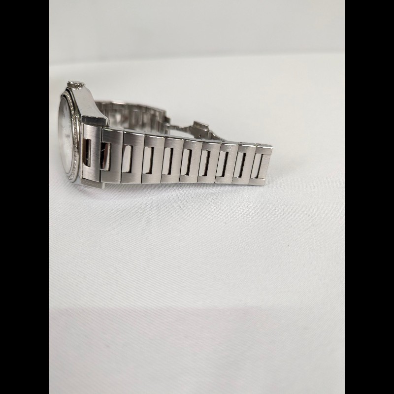 莉亞精品♡GUCCI 不鏽鋼圓框鑽錶 二手美品-5