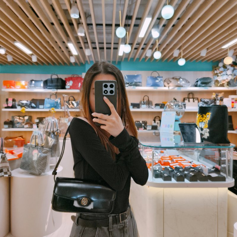 MS0630 Tory Burch 湯麗柏琦 長方形包 腋下 斜背 光滑牛皮 黑色 金扣 Robinson Spazzolato Rectangular Shoulder Bag Smooth Calfskin Black x GHW-17