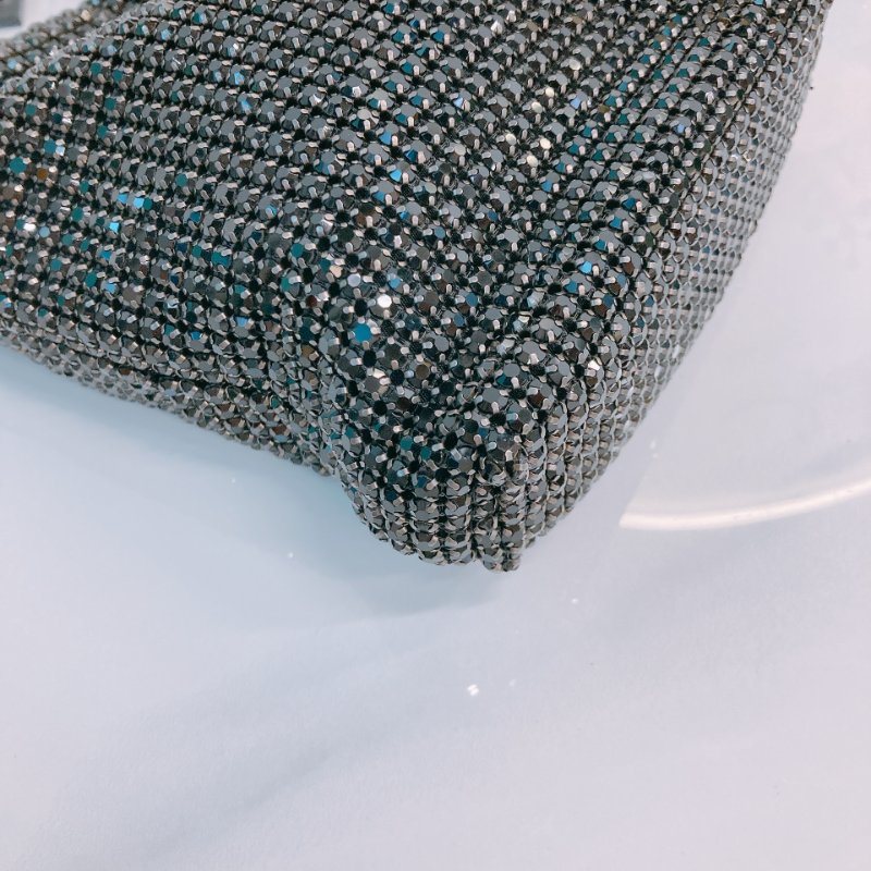 MS0631 Tory Burch 湯麗柏琦 黑水鑽 閃亮 貓頭鷹 迷你包 黑色 銀扣 Night Owl Tote Bag Mini Crystal Black x PHW-5