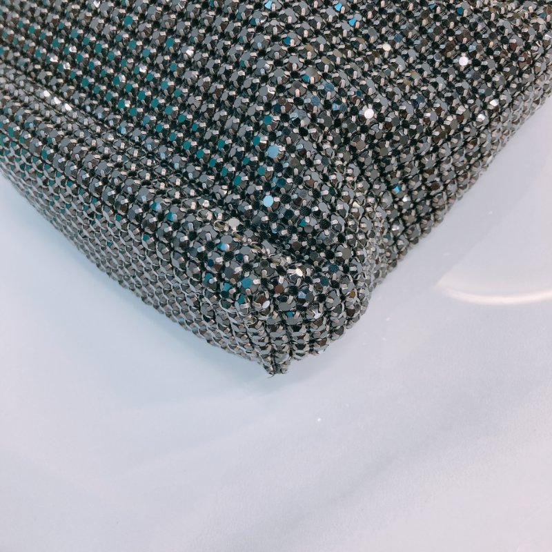 MS0631 Tory Burch 湯麗柏琦 黑水鑽 閃亮 貓頭鷹 迷你包 黑色 銀扣 Night Owl Tote Bag Mini Crystal Black x PHW-6