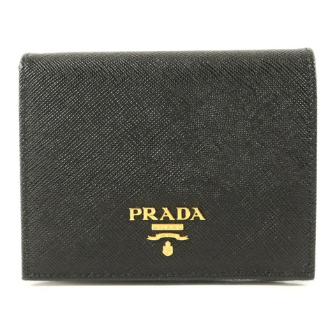 PRADA Saffiano皮革Small Bifold Wallet錢包