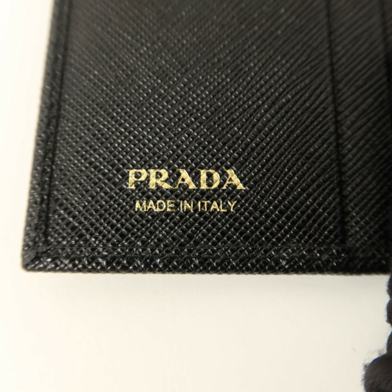 PRADA Saffiano皮革Small Bifold Wallet錢包-7