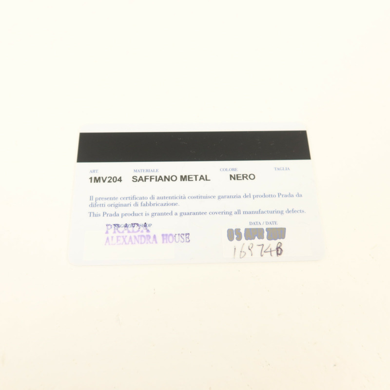 PRADA Saffiano皮革Small Bifold Wallet錢包-8