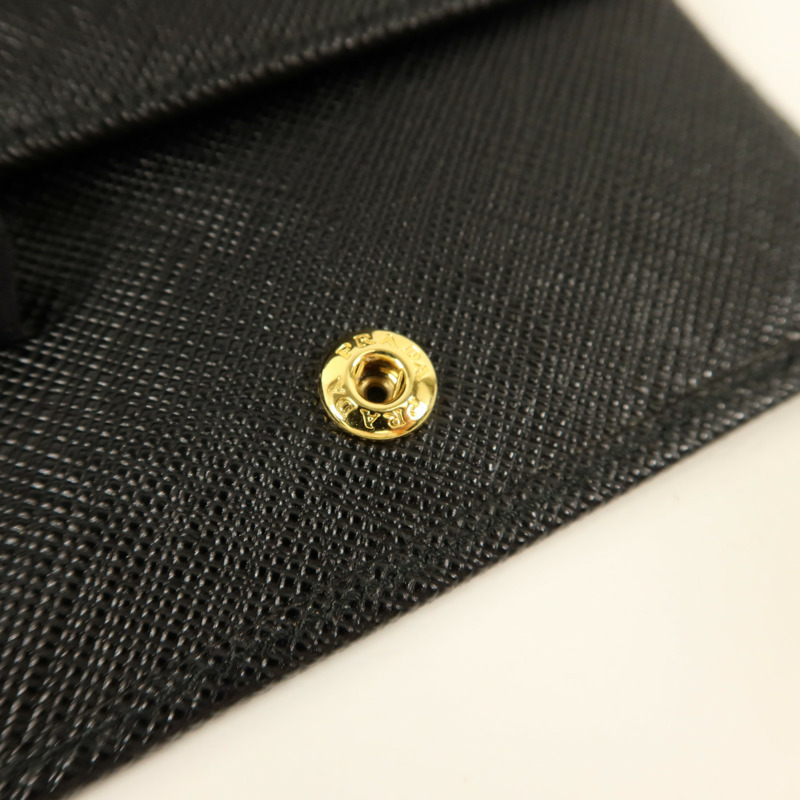 PRADA Saffiano皮革Small Bifold Wallet錢包-11