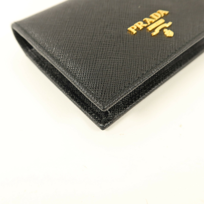 PRADA Saffiano皮革Small Bifold Wallet錢包-13