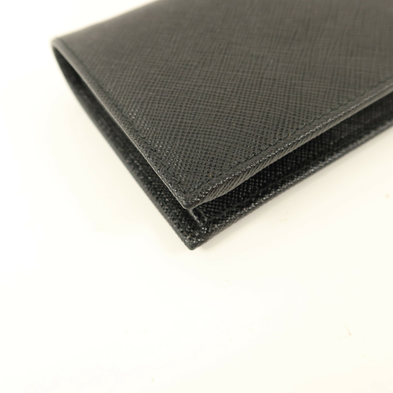 PRADA Saffiano皮革Small Bifold Wallet錢包-15