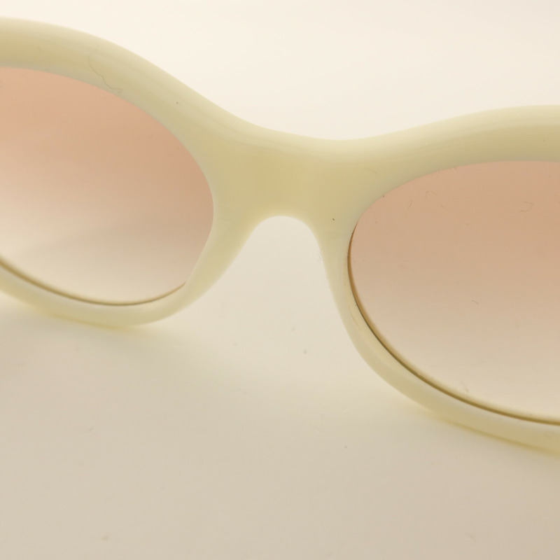 CHANEL PVC/金屬Oval Sunglasses太陽眼鏡-9