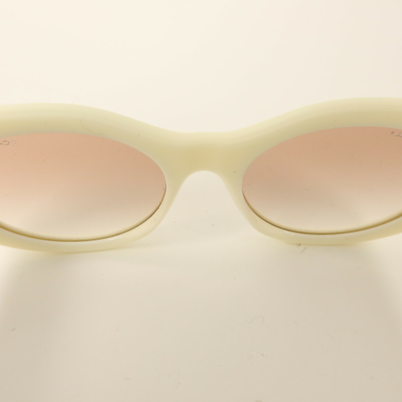 CHANEL PVC/金屬Oval Sunglasses太陽眼鏡-10
