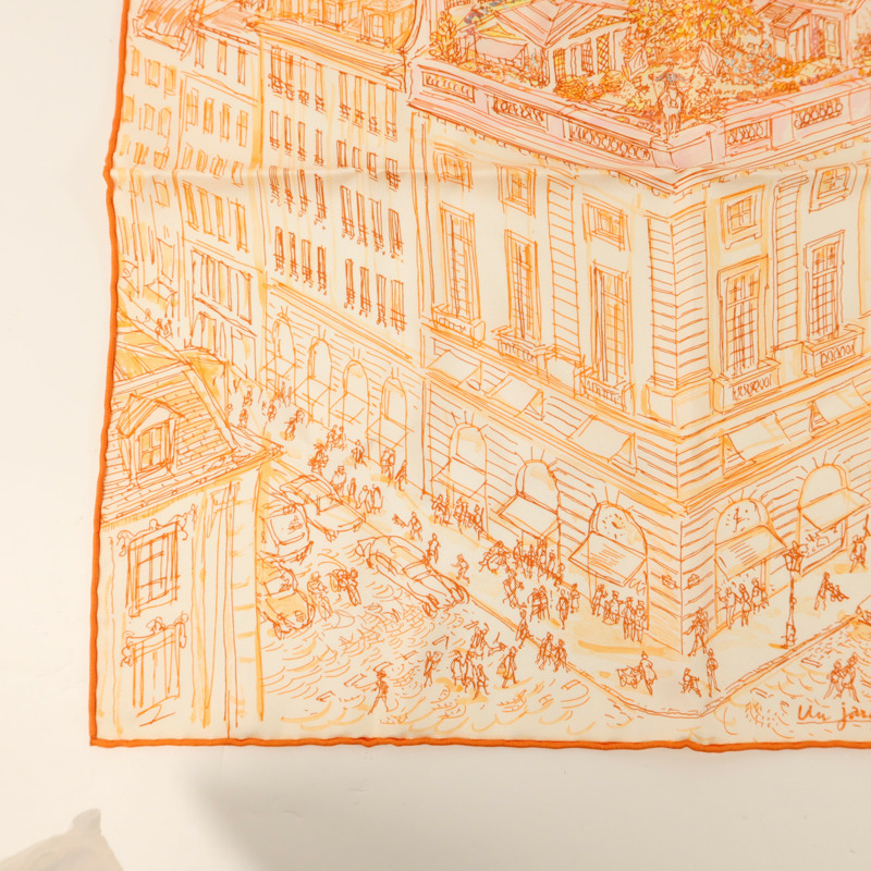 HERMES 絲質Scarf 40x40絲巾-5
