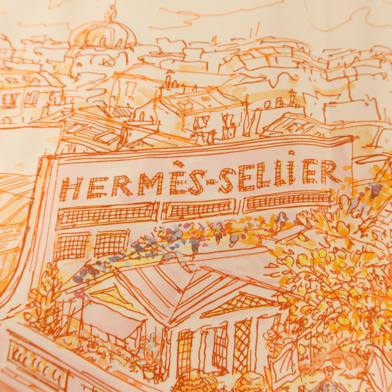 HERMES 絲質Scarf 40x40絲巾-6