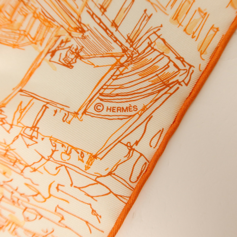 HERMES 絲質Scarf 40x40絲巾-7