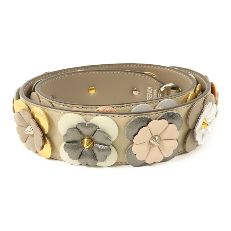 FENDI 牛皮皮革Strap You Flowerland肩帶-2