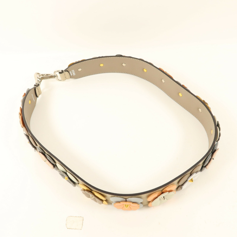 FENDI 牛皮皮革Strap You Flowerland肩帶-4