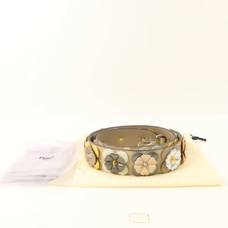 FENDI 牛皮皮革Strap You Flowerland肩帶-11