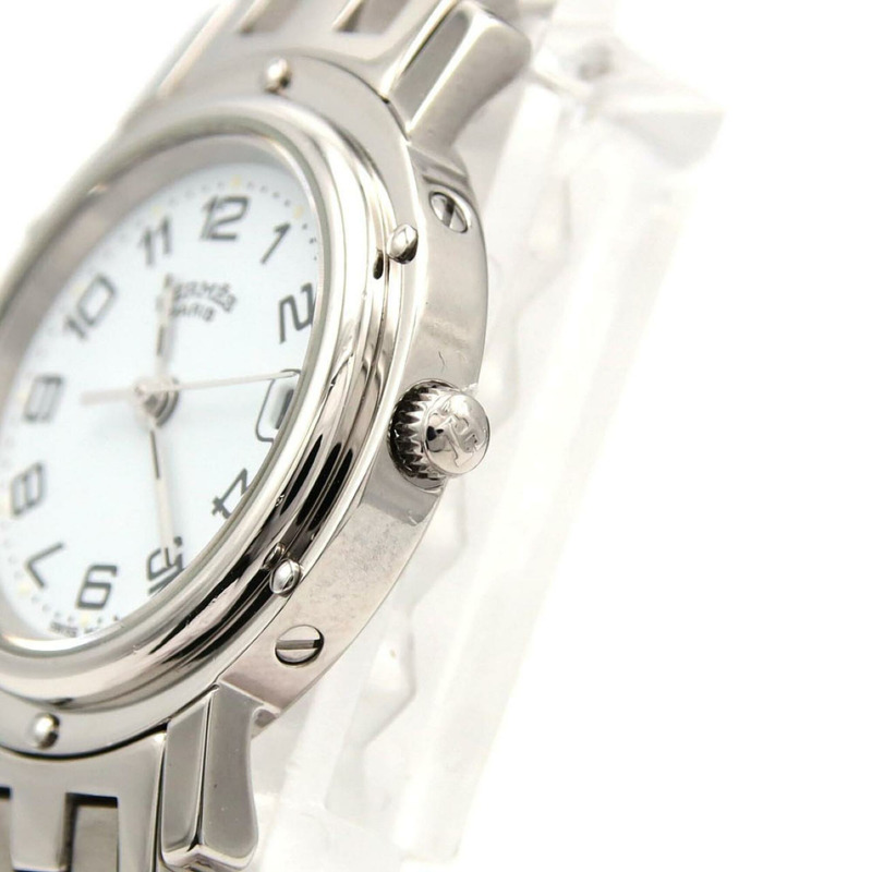 愛馬仕 Clipper CL4.210 不鏽鋼石英錶-4