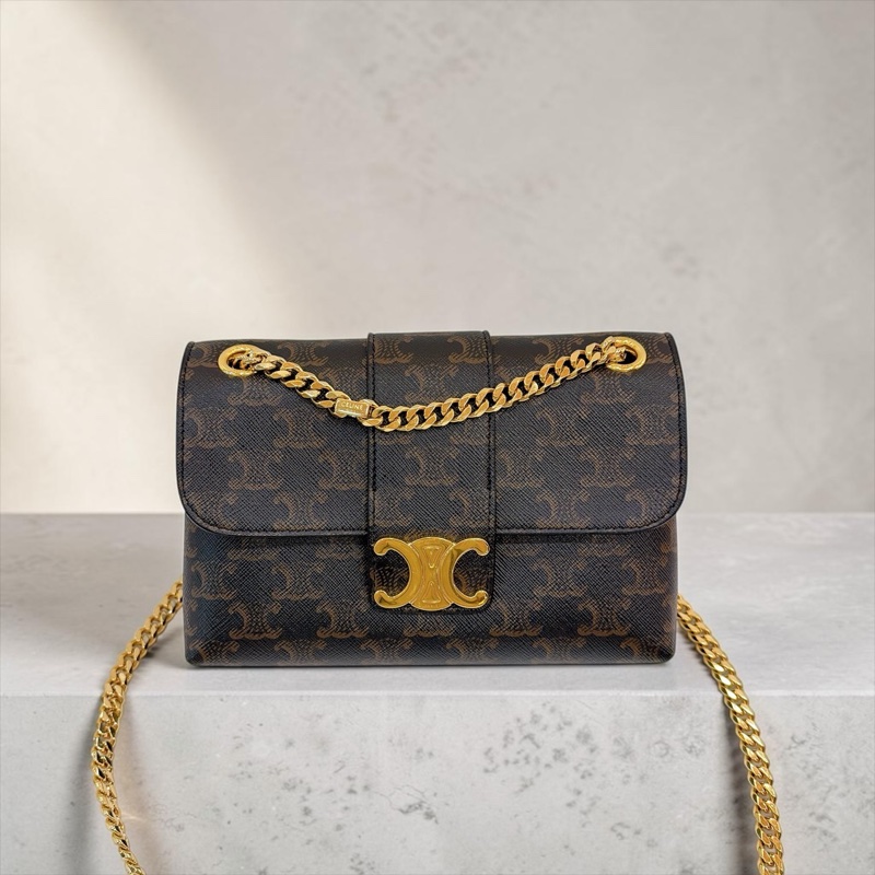 莉亞精品♡ CELINE VICTOIRE 小號 斜背 肩背包 二手美品-0