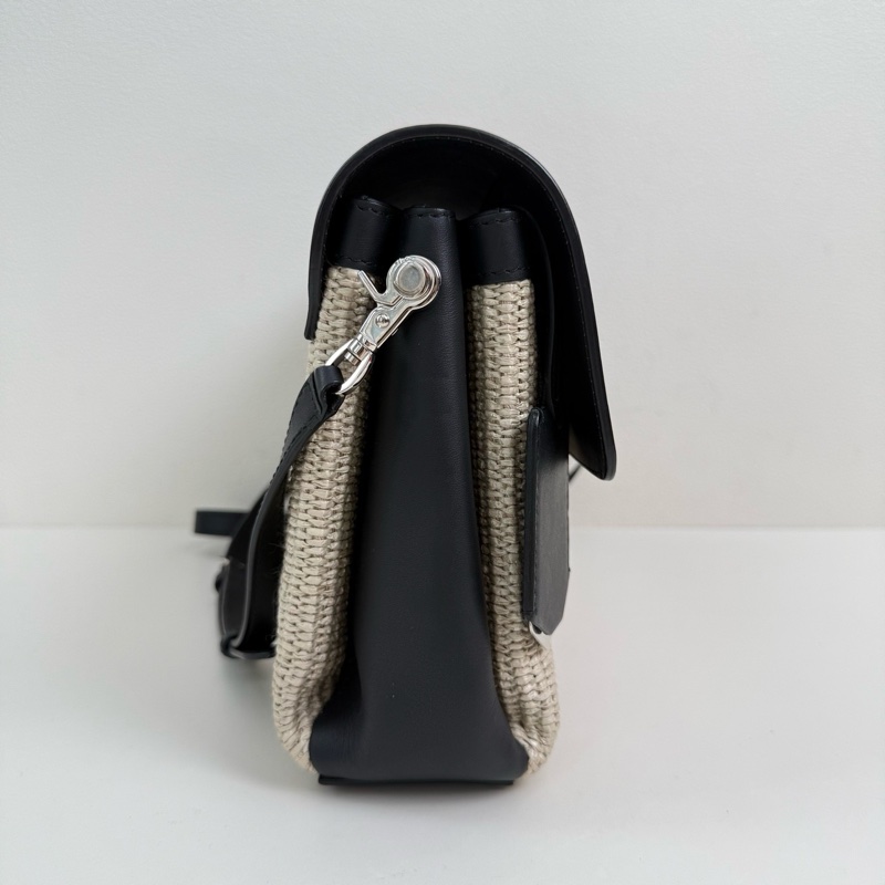 Balenciaga/巴黎世家 編織斜挎包 銀扣-3