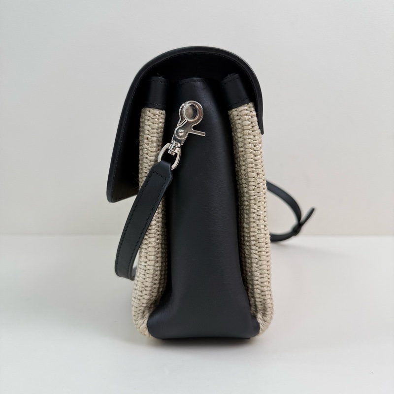 Balenciaga/巴黎世家 編織斜挎包 銀扣-4