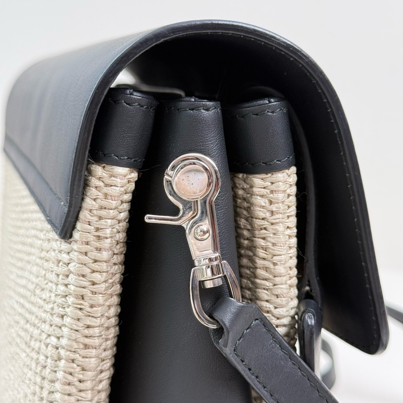 Balenciaga/巴黎世家 編織斜挎包 銀扣-7