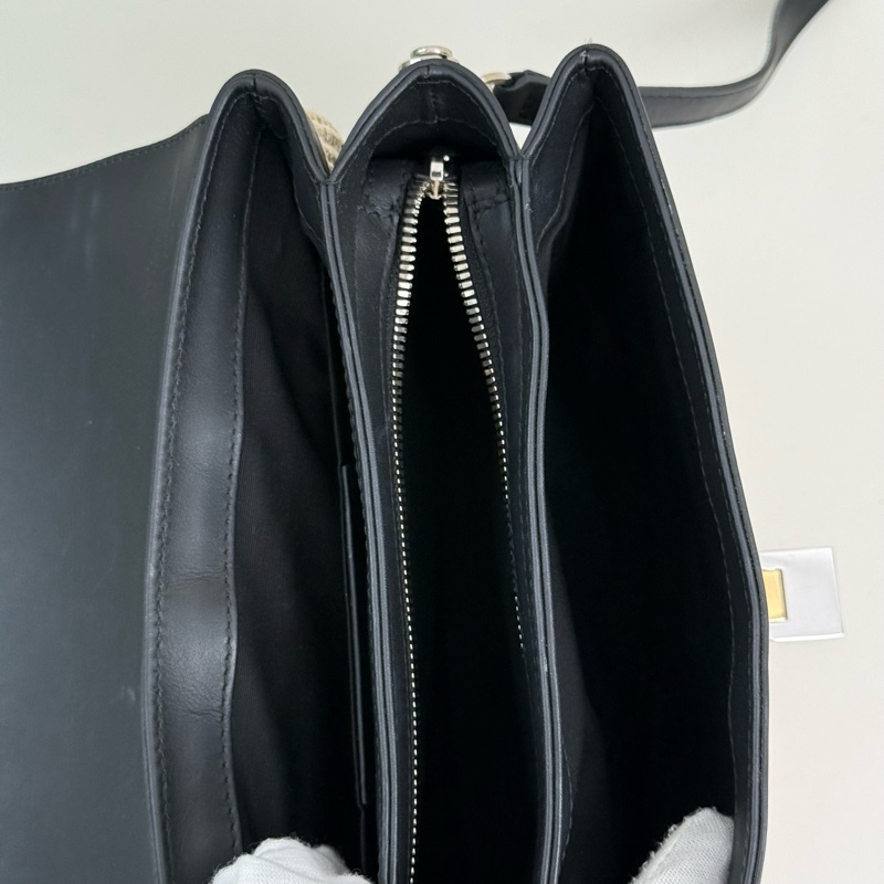 Balenciaga/巴黎世家 編織斜挎包 銀扣-8