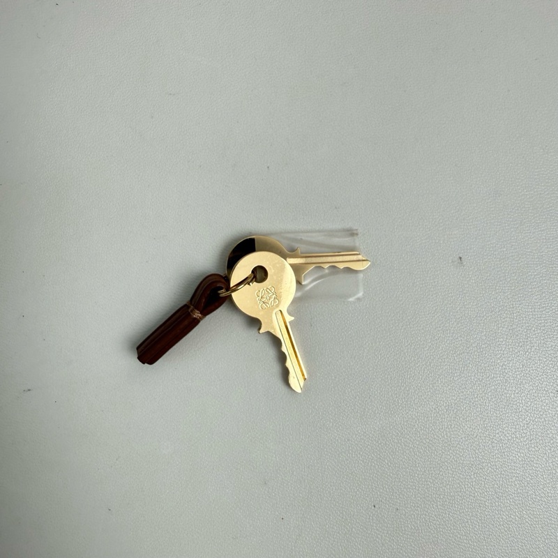 羅意威/Loewe 棕色提花斜挎包 金扣-8