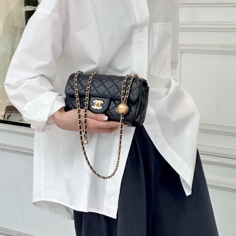 🌳CHANEL香奈兒黑金金球CF20 芯片款 CF大mini 芯片款-2