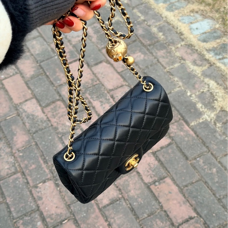 🌳CHANEL香奈兒黑金金球CF20 芯片款 CF大mini 芯片款-4