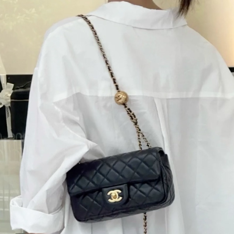 🌳CHANEL香奈兒黑金金球CF20 芯片款 CF大mini 芯片款-8