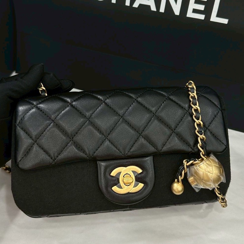 🌳CHANEL香奈兒黑金金球CF20 芯片款 CF大mini 芯片款-10